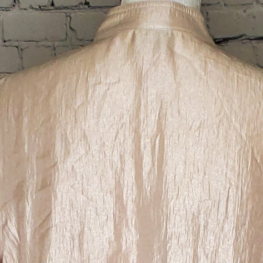 Ruby Rd. Button Down Jacket Shiny Metallic - Picture 4 of 9